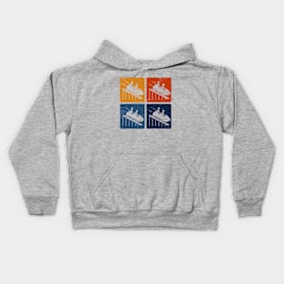 Vintage Roller Coaster Fan Kids Hoodie